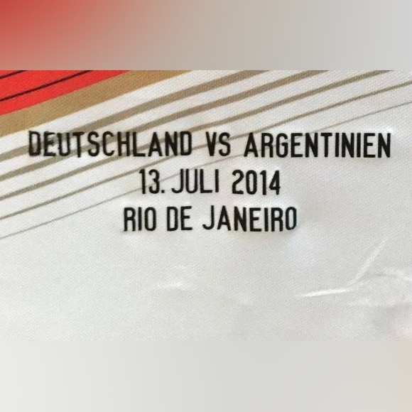 2014 World Cup final Germany final kit with final patch. Gotze soccer jersey. - Picture 3 of 3